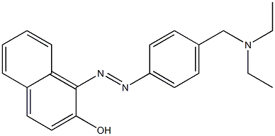 1-[[4-(N,N-Diethylaminomethyl)phenyl]azo]-2-naphthol Struktur