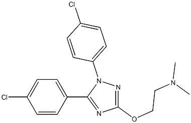 1,5-Bis(4-chlorophenyl)-3-(2-dimethylaminoethoxy)-1H-1,2,4-triazole Struktur