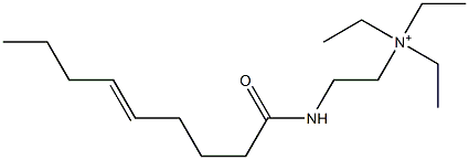 N,N,N-Triethyl-2-(5-nonenoylamino)ethanaminium Struktur