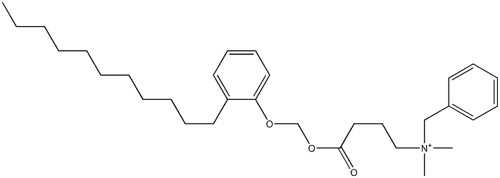 N,N-Dimethyl-N-benzyl-N-[3-[[(2-undecylphenyloxy)methyl]oxycarbonyl]propyl]aminium Struktur