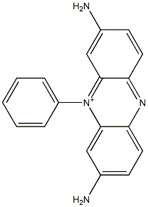 2,8-Diamino-10-phenylphenazine-10-ium Struktur