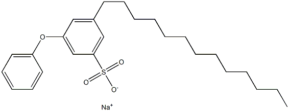 3-Phenoxy-5-tridecylbenzenesulfonic acid sodium salt Struktur