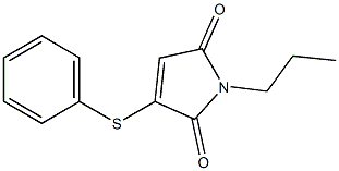 2-Phenylthio-N-propylmaleimide Struktur