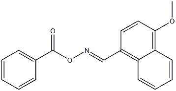 4-Methoxy-1-naphthalenecarbaldehyde O-benzoyl oxime Struktur