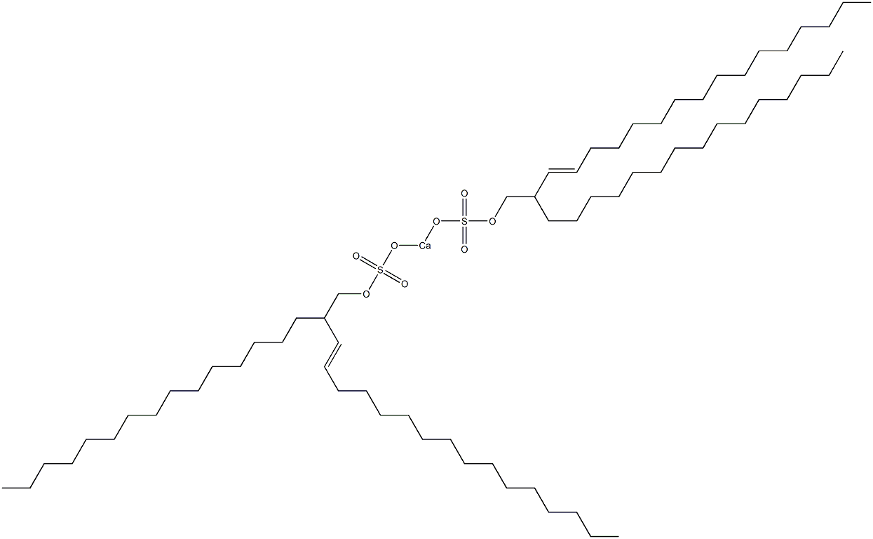 Bis(2-pentadecyl-3-octadecenyloxysulfonyloxy)calcium Struktur