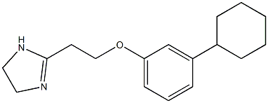 2-[2-(3-Cyclohexylphenoxy)ethyl]-2-imidazoline Struktur