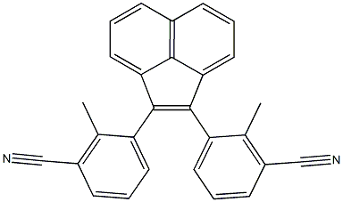 1,2-Bis(2-methyl-3-cyanophenyl)acenaphthylene Struktur