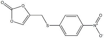 4-[[(4-Nitrophenyl)thio]methyl]-1,3-dioxol-2-one Struktur