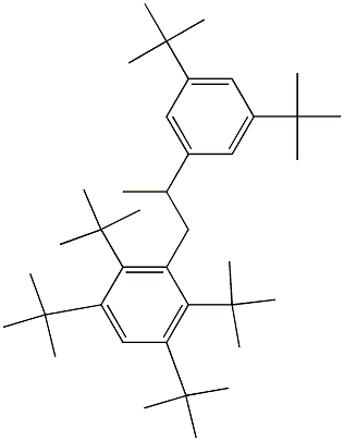 1-(2,3,5,6-Tetra-tert-butylphenyl)-2-(3,5-di-tert-butylphenyl)propane Struktur