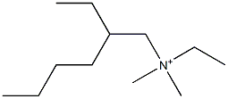 N,2-Diethyl-N,N-dimethyl-1-hexanaminium Struktur