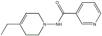 1-(3-Pyridylcarbonylamino)-4-ethyl-1,2,3,6-tetrahydropyridine Struktur