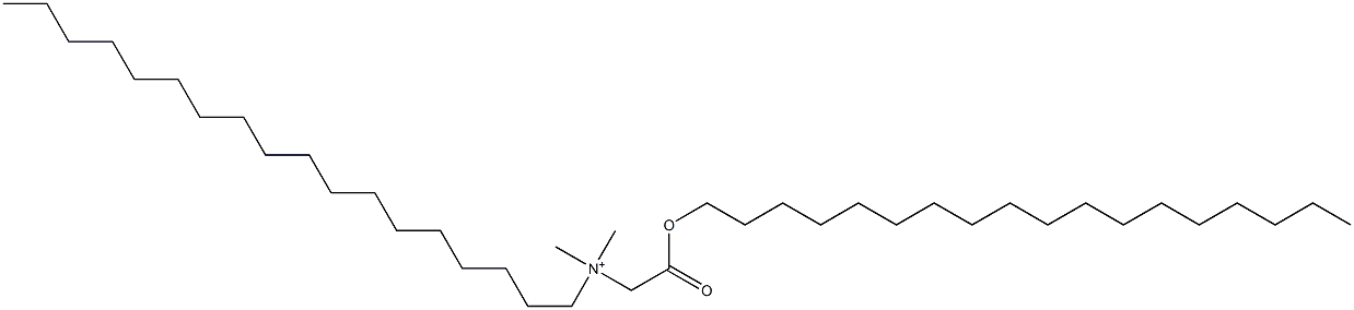 N,N-Dimethyl-N-[2-(octadecyloxy)-2-oxoethyl]-1-octadecanaminium Struktur