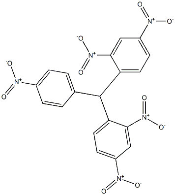 Bis(2,4-dinitrophenyl)(4-nitrophenyl)methane Struktur