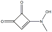 3-(N-Methylhydroxyamino)-3-cyclobutene-1,2-dione Struktur