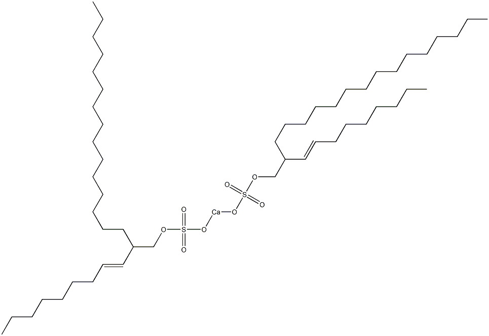 Bis[2-(1-nonenyl)heptadecyloxysulfonyloxy]calcium Struktur