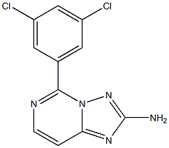 2-Amino-5-[3,5-dichlorophenyl][1,2,4]triazolo[1,5-c]pyrimidine Struktur