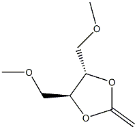 (4S,5S)-4,5-Bis(methoxymethyl)-2-methylene-1,3-dioxolane Struktur