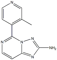 2-Amino-5-(3-methyl-4-pyridinyl)[1,2,4]triazolo[1,5-c]pyrimidine Struktur