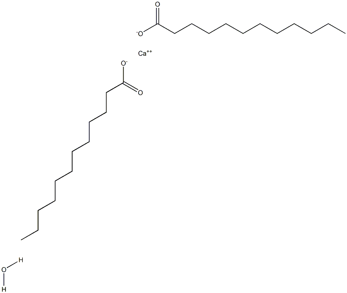 Calcium laurate hydrate Struktur