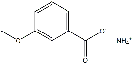 3-Methoxybenzoic acid ammonium salt Struktur