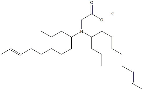 N,N-Di(10-dodecen-4-yl)aminoacetic acid potassium salt Struktur