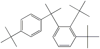 2-(2,3-Di-tert-butylphenyl)-2-(4-tert-butylphenyl)propane Struktur