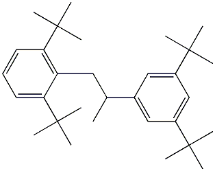 1-(2,6-Di-tert-butylphenyl)-2-(3,5-di-tert-butylphenyl)propane Struktur