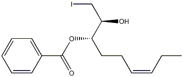 (2S,3S,6Z)-1-Iodo-3-(benzoyloxy)-6-nonen-2-ol Struktur