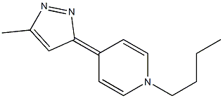 1-Butyl-4-(5-methyl-3H-pyrazol-3-ylidene)-1,4-dihydropyridine Struktur