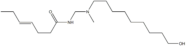 N-[[N-(9-Hydroxynonyl)-N-methylamino]methyl]-4-heptenamide Struktur