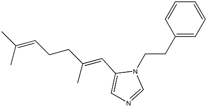 1-Phenethyl-5-[(E)-2,6-dimethyl-1,5-heptadienyl]-1H-imidazole Struktur