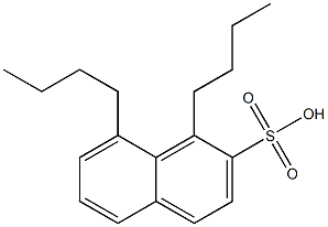 1,8-Dibutyl-2-naphthalenesulfonic acid Struktur