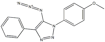 5-Azido-4-phenyl-1-(4-methoxyphenyl)-1H-1,2,3-triazole Struktur