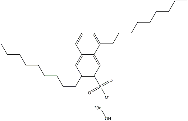 3,8-Dinonyl-2-naphthalenesulfonic acid hydroxybarium salt Struktur