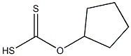 Dithiocarbonic acid hydrogen O-cyclopentyl ester Struktur