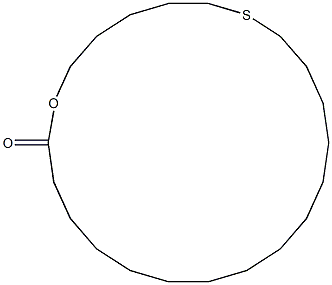 1-Oxa-7-thiacyclodocosan-22-one Struktur