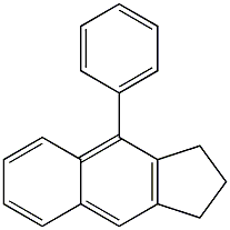 4-Phenyl-2,3-dihydro-1H-cyclopenta[b]naphthalene Struktur