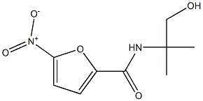 N-(2-Hydroxy-1,1-dimethylethyl)-5-nitrofuran-2-carboxamide Struktur