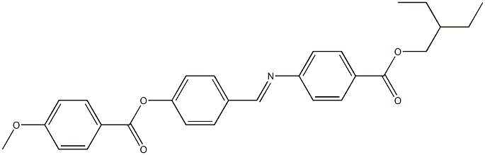 4-[4-(4-Methoxybenzoyloxy)benzylideneamino]benzoic acid (2-ethylbutyl) ester Struktur