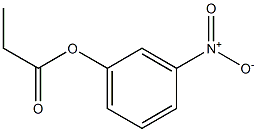 Propionic acid m-nitrophenyl ester Struktur