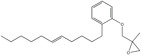 2-(5-Undecenyl)phenyl 2-methylglycidyl ether Struktur