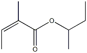 2-Methylisocrotonic acid 1-methylpropyl ester Struktur