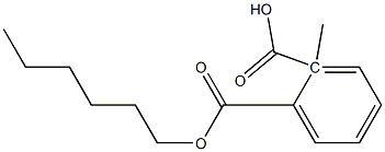 Phthalic acid 1-hexyl 2-methyl ester Struktur