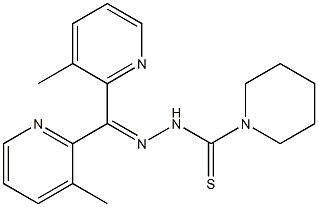 Methyl(2-pyridinyl) ketone piperidinothiocarbonyl hydrazone Struktur