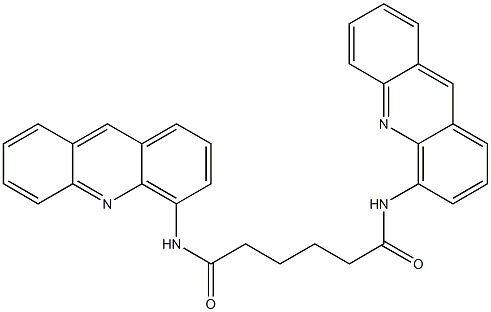 N,N'-Bis(acridin-4-yl)hexanediamide Struktur