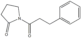 1-(1-Oxo-3-phenylpropyl)pyrrolidine-2-one Struktur