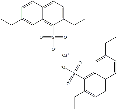 Bis(2,7-diethyl-1-naphthalenesulfonic acid)calcium salt Struktur