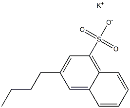 3-Butyl-1-naphthalenesulfonic acid potassium salt Struktur