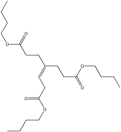 4-[2-(Butoxycarbonyl)ethyl]-3-heptenedioic acid dibutyl ester Struktur