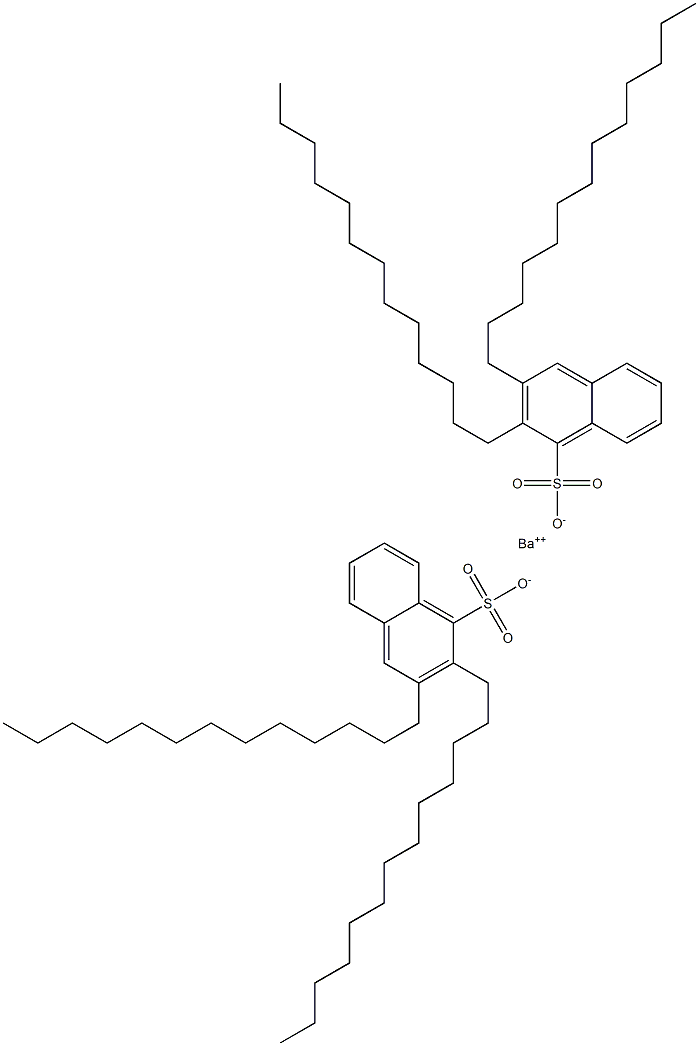 Bis(2,3-ditridecyl-1-naphthalenesulfonic acid)barium salt Struktur